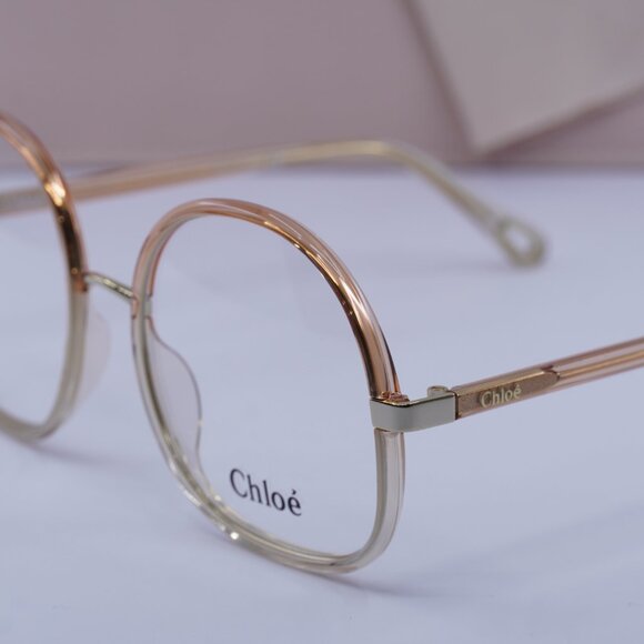 Chloe CH0032O 004 Round Eyeglasses 55mm - Orange - Picture 5 of 11